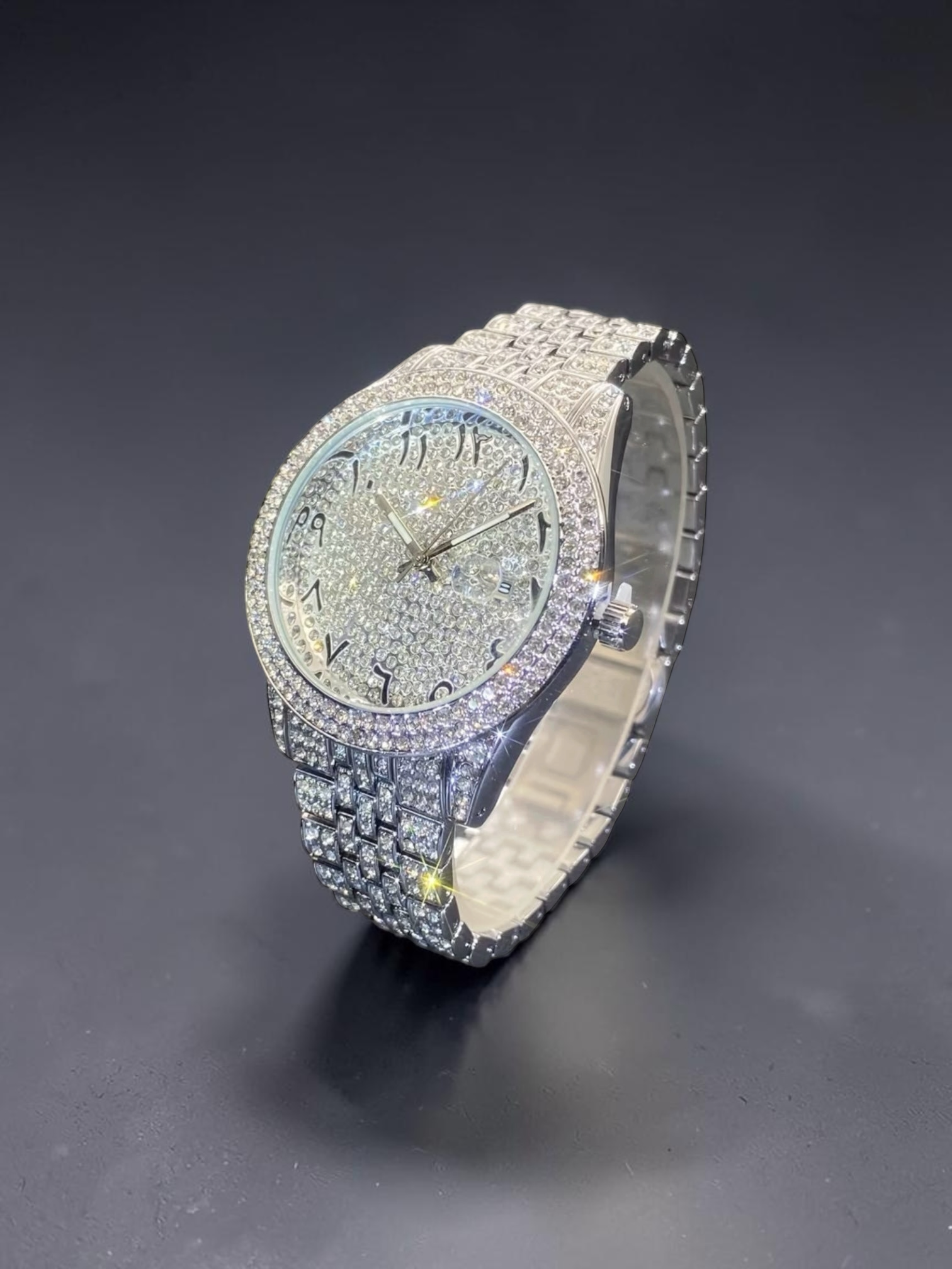 Crystal Iced Out Luxury Watch