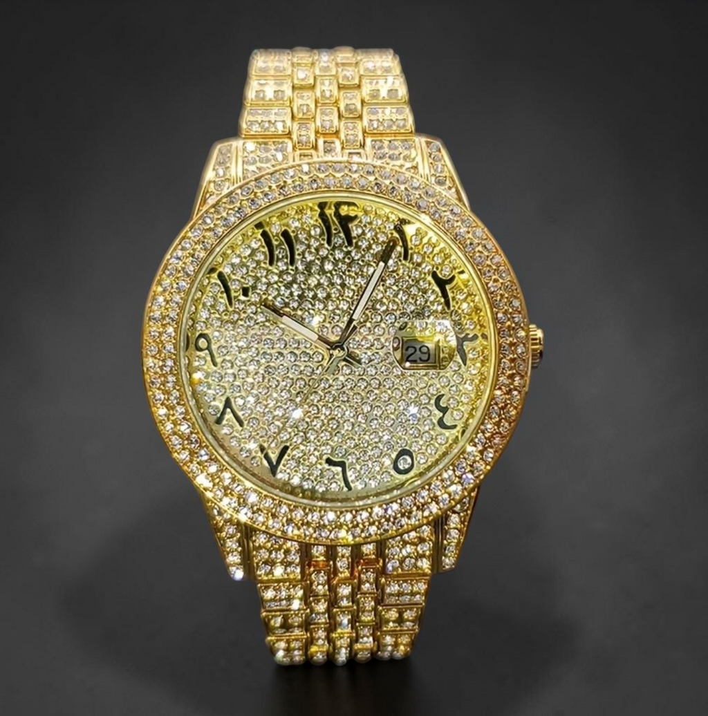 Crystal Iced Out Luxury Watch
