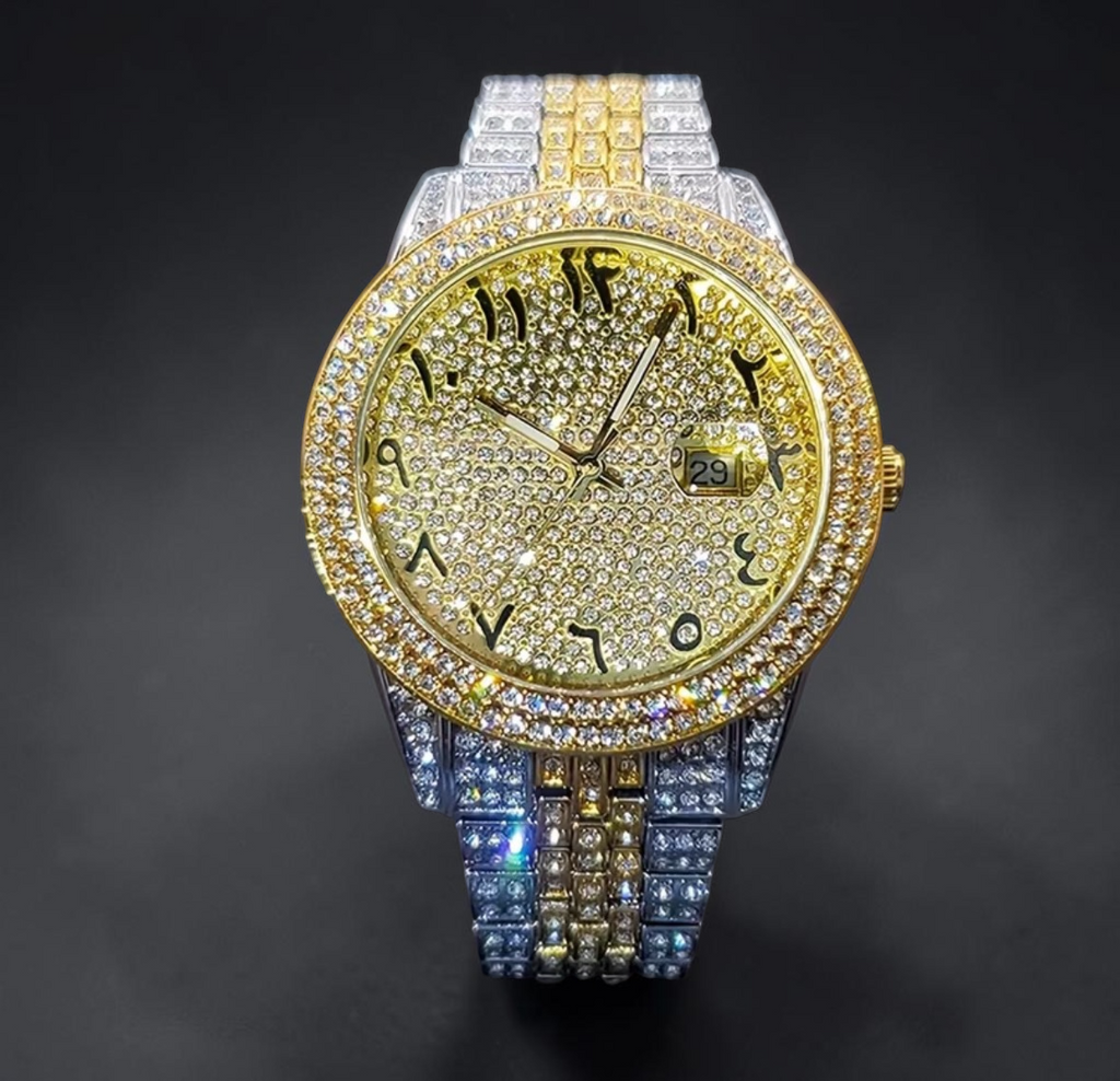 Crystal Iced Out Luxury Watch